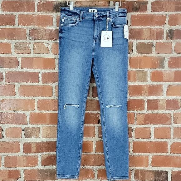 Lovers and Friends Women's Ricky High Waist Skinny Distressed Denim Jeans 28 - Picture 2 of 16